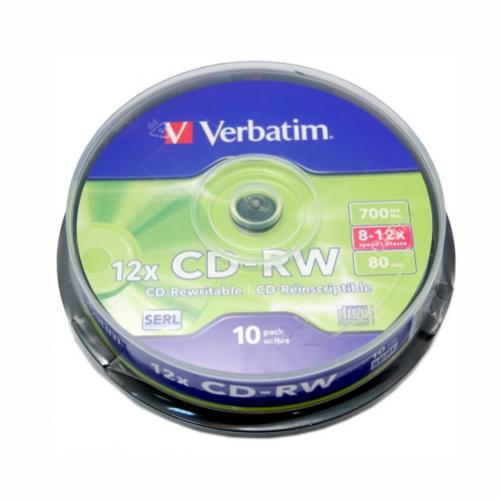 CD-RW 10/BULK VERBATIM