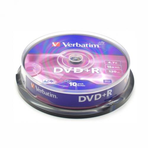 DVD+R 16X 10/SET VERBATIM
