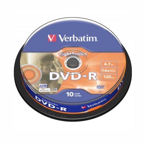 DVD-R 16X 10/SET VERBATIM