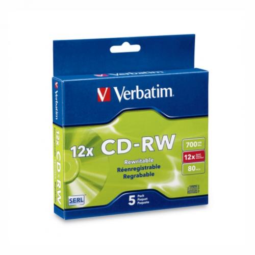 CD-RW 700MB 8X-12X VERBATIM