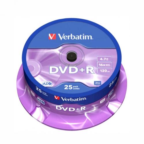 DVD+R 16X 25/SET VERBATIM
